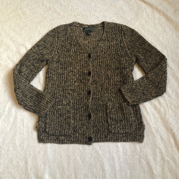 Lauren Ralph Lauren Sweaters - Lauren Ralph Lauren linen blend  crochet cardigan